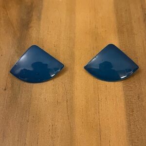 Blue Geometric Earrings